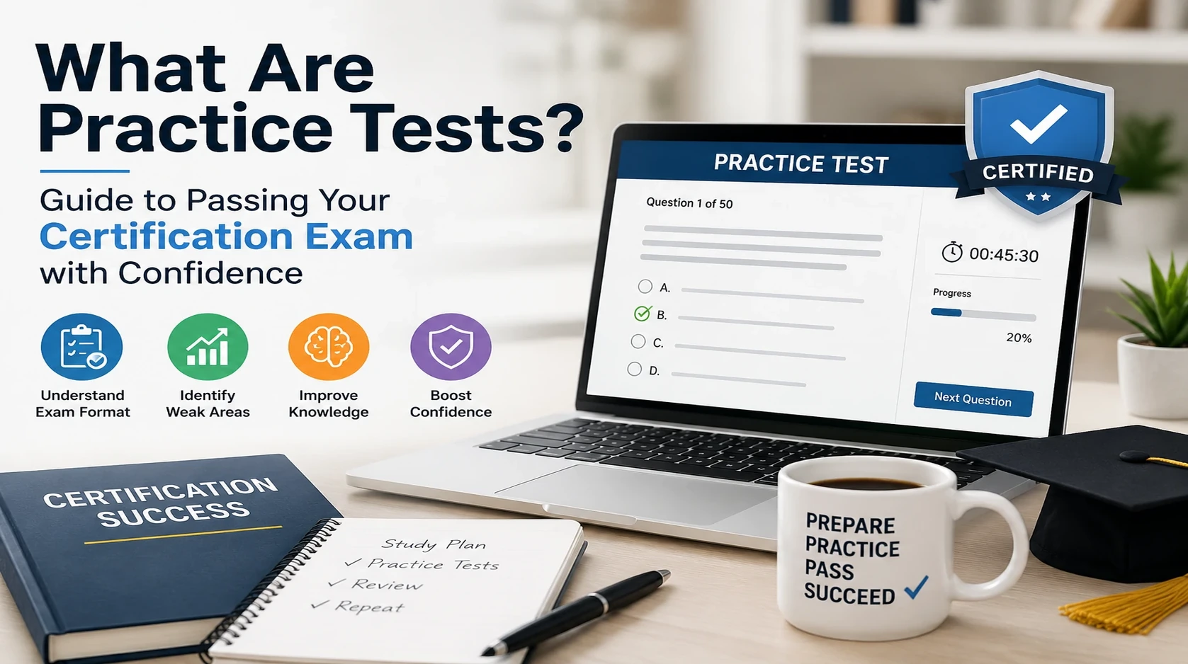 What Are Practice Tests? Guide to Passing Your Certification Exam with Confidence